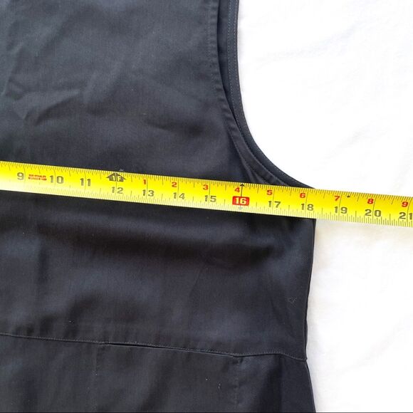 Vintage‎ Talbots Black Pullover Midi Dress Sleeveless Pinafore Size Small - Picture 9 of 11